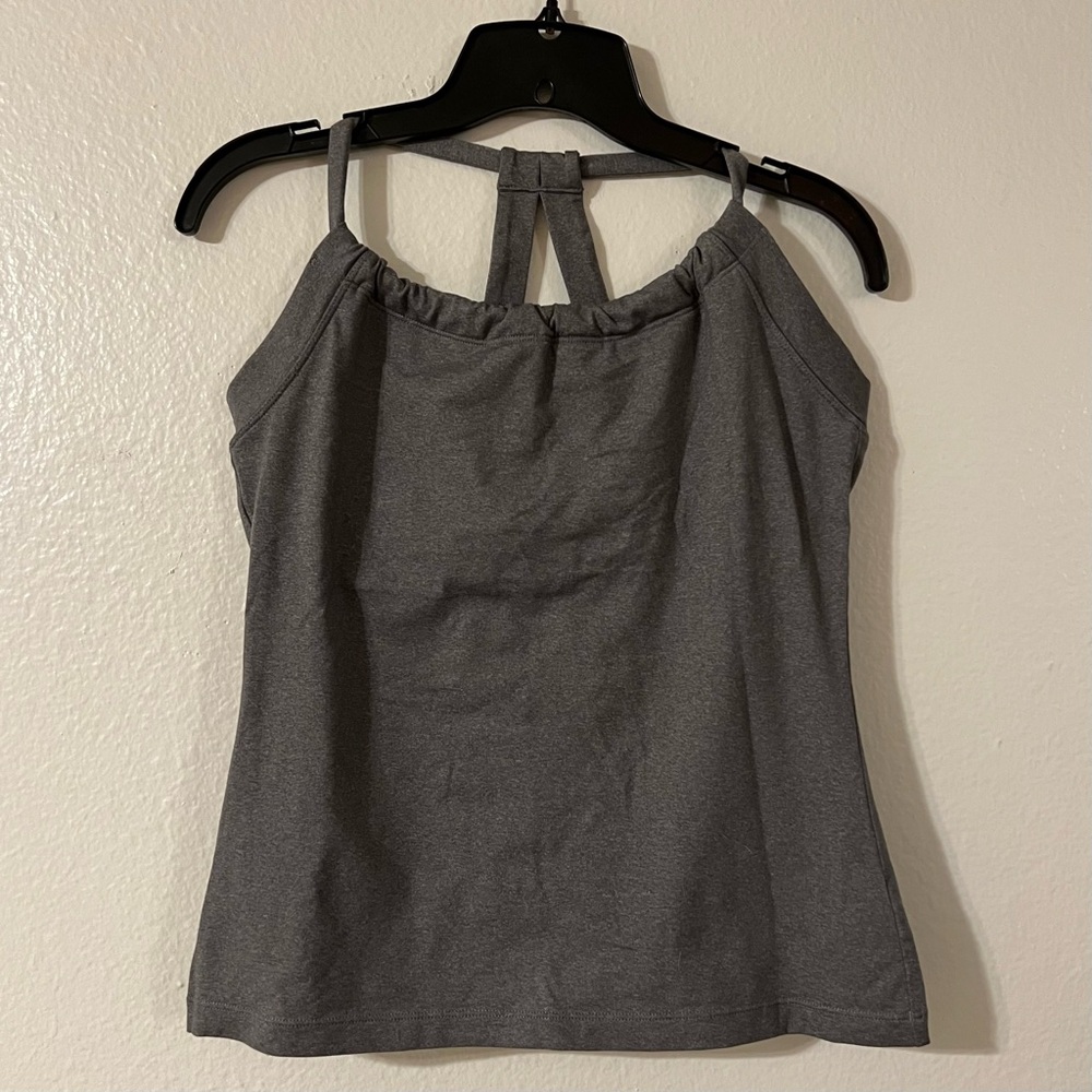 prAna Quinn Chakara Heather Grey Yoga Top - Picture 4 of 8